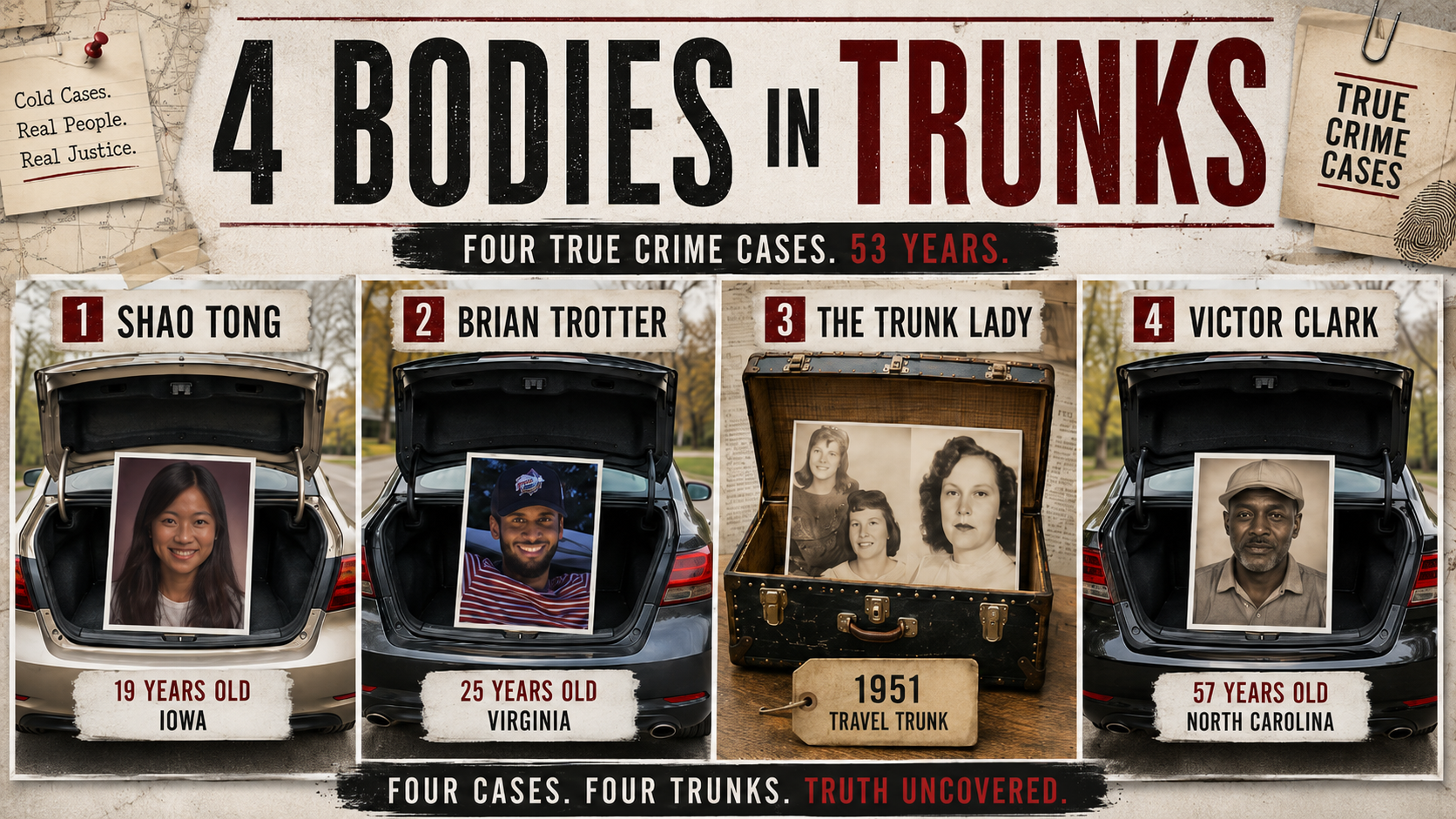 They All Ended Up in a Trunk — Quixer true crime video thumbnail