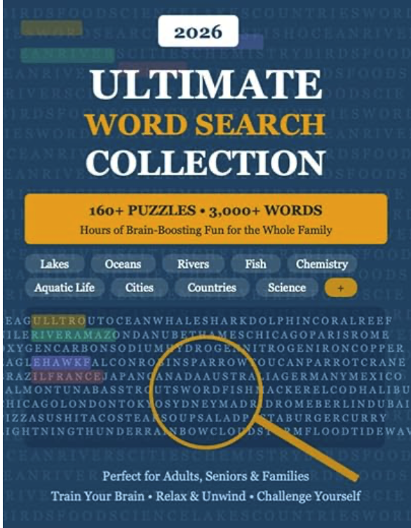 Ultimate Word Search 2026 book cover