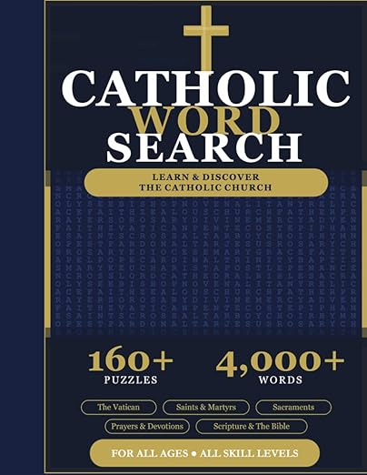 Catholic Word Search: Learn & Discover the Catholic Church book cover