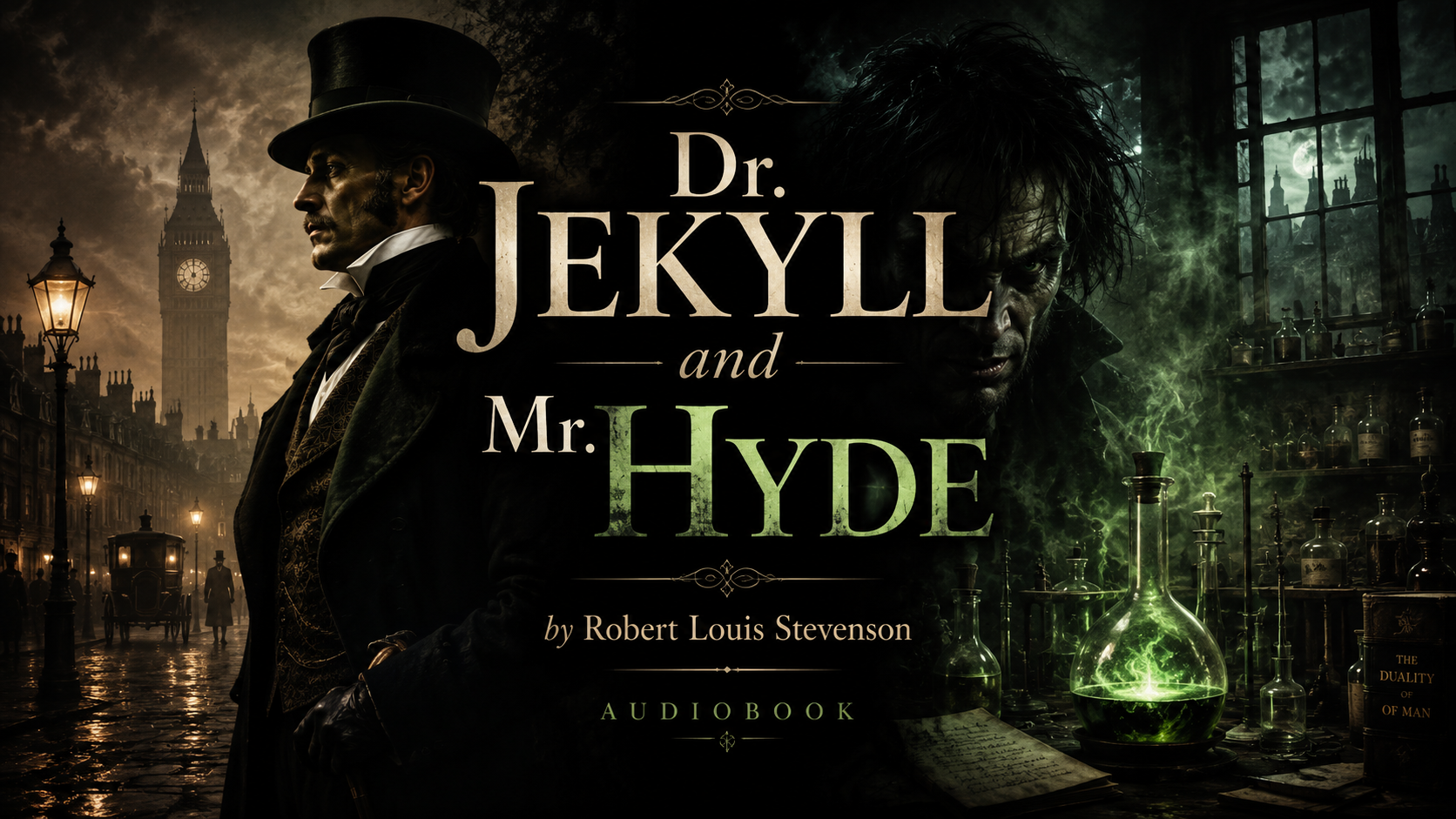 Dr Jekyll and Mr Hyde audiobook cover by Quixer